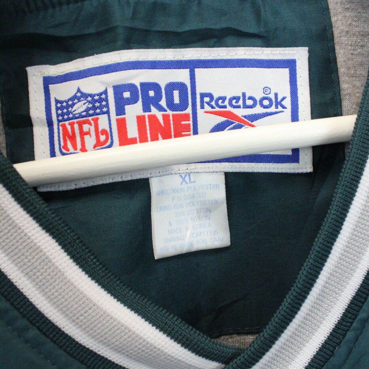 NFL REEBOK 90s Philadelphia EAGLES Jacket Green | XL