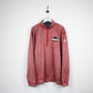 ADIDAS 1/4 Zip Sweatshirt Red | XXL