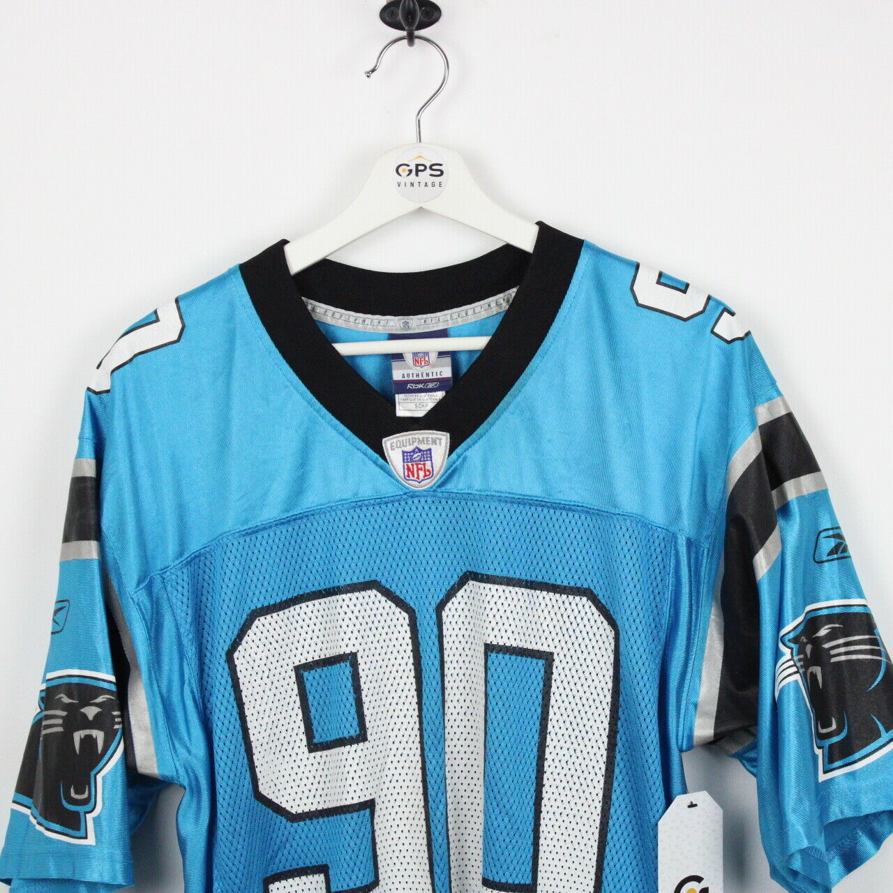 NFL REEBOK Carolina PANTHERS Jersey Blue | Small