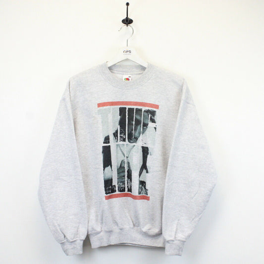 TUPAC 90s Sweatshirt Grey | Small