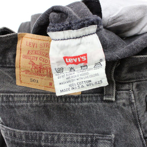 Womens LEVIS 501 Jeans Grey Charcoal | W26 L32