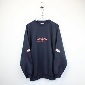 UMBRO 00s Sweatshirt Navy Blue | XXL