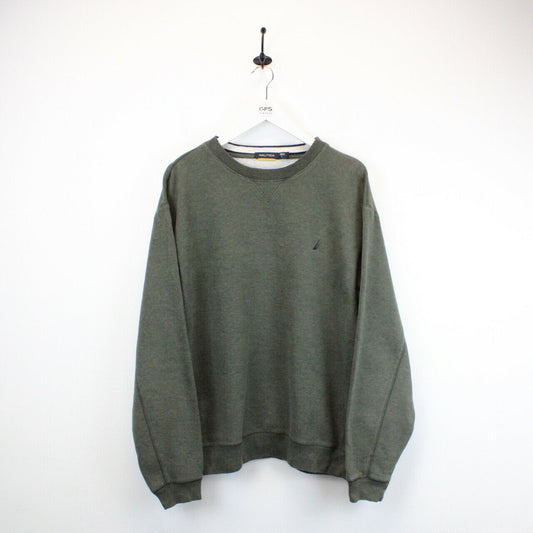 NAUTICA Sweatshirt Green | Large