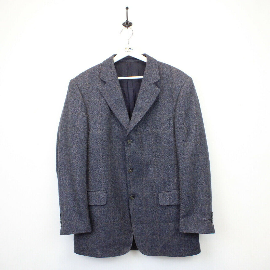 BURBERRY Wool Blazer Navy Blue | 44R Large