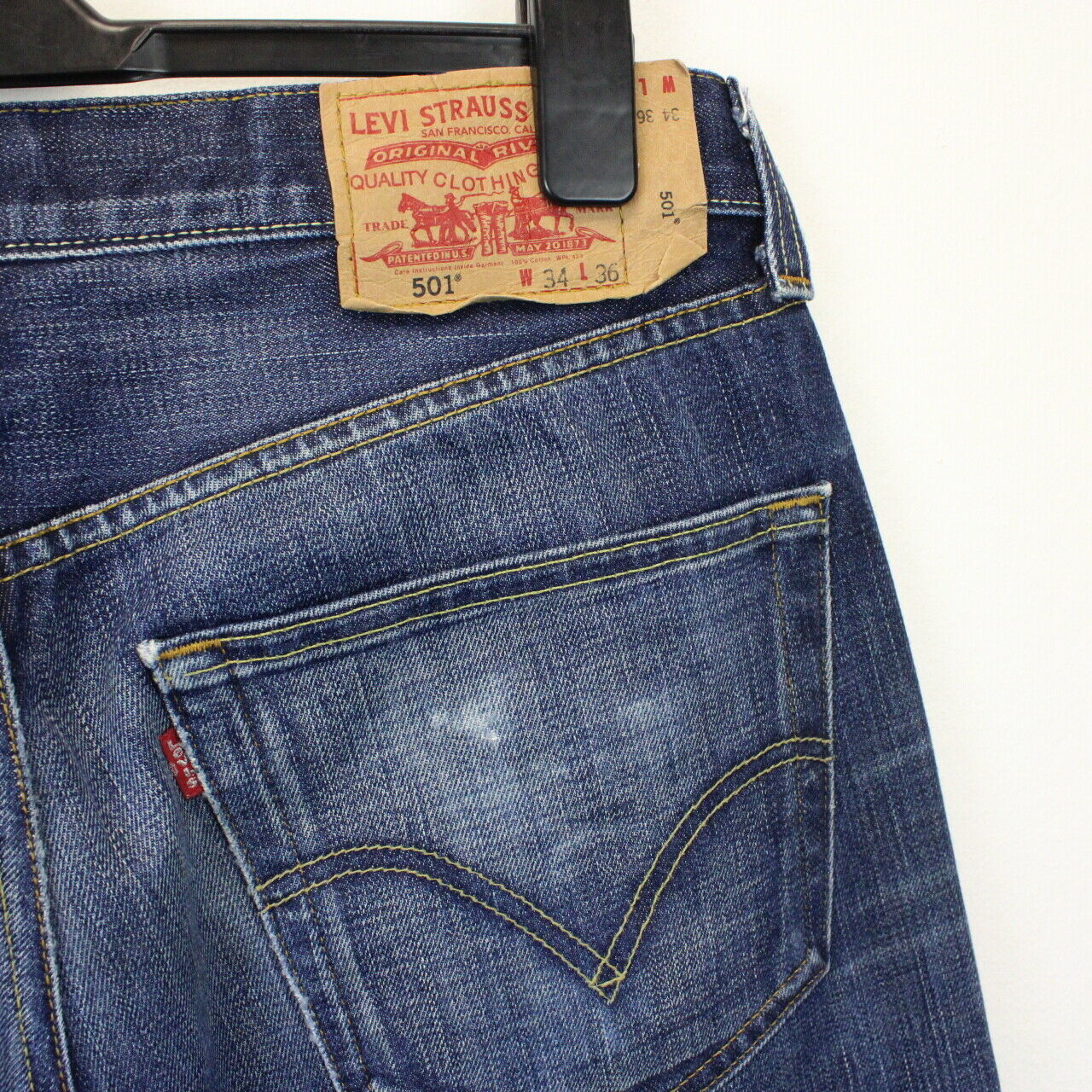 LEVIS 501 Jeans Dark Blue | W34 L36