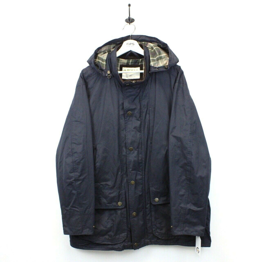 ORVIS Waxed Jacket Navy Blue | XL