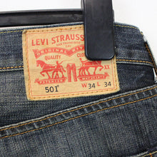 Load image into Gallery viewer, LEVIS 501 Jeans Dark Blue | W34 L34
