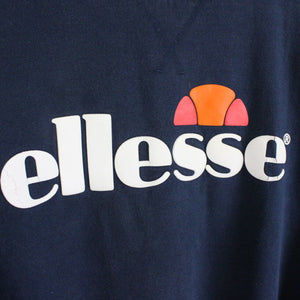 Mens ELLESSE 00s Sweatshirt Navy Blue | Small