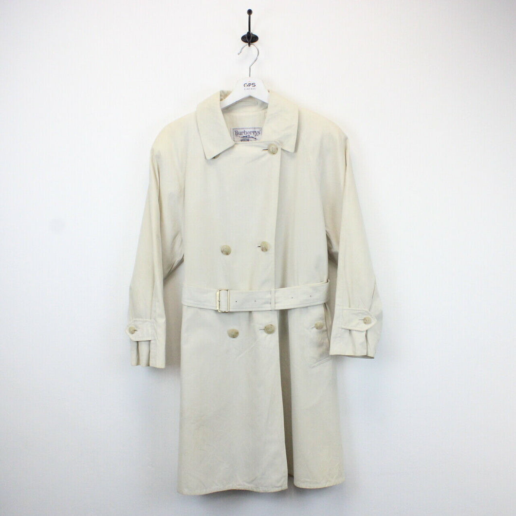 Womens BURBERRYS 90s Trench Coat Cream | Large