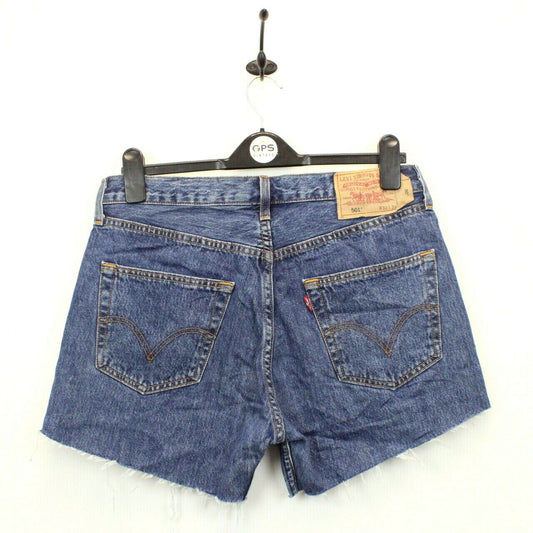 Womens LEVIS 501 Shorts Mid Blue | W32