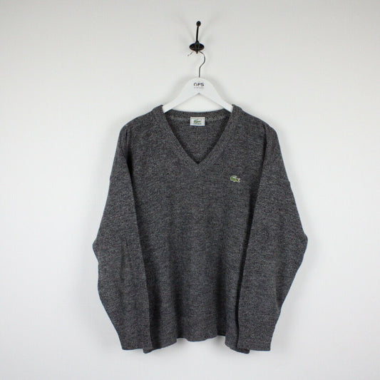 LACOSTE Knit Sweatshirt Grey | Medium