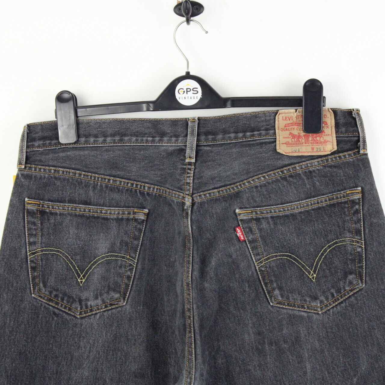 Mens LEVIS 501 Jeans Black | W38 L28