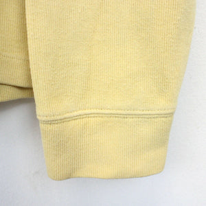 RALPH LAUREN 90s 1/4 Zip Sweatshirt Yellow | Medium