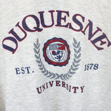 Load image into Gallery viewer, Vintage DUQUESNE UNIVERSITY 90s Sweatshirt Grey | Medium
