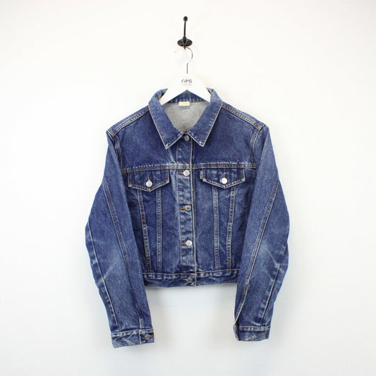 Womens 90s Denim Jacket Blue | Small