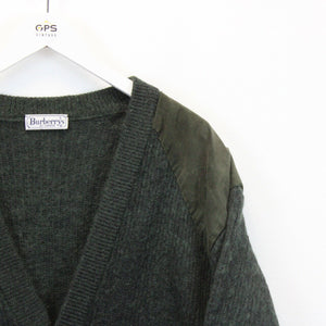 BURBERRYS OF LONDON 90s Cardigan Green | Medium