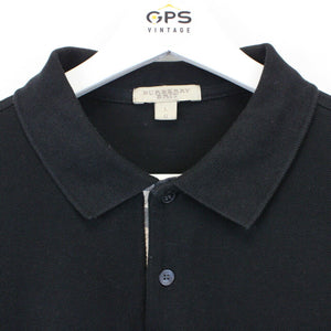 BURBERRY Polo Shirt Black | Large