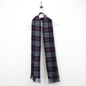 BURBERRYS 90s Nova Check Scarf | Navy Blue