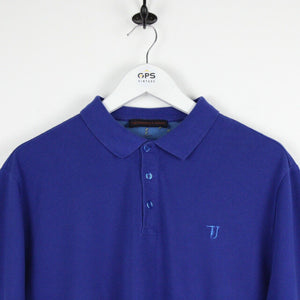 TRUSSARDI Polo Shirt Blue | Large