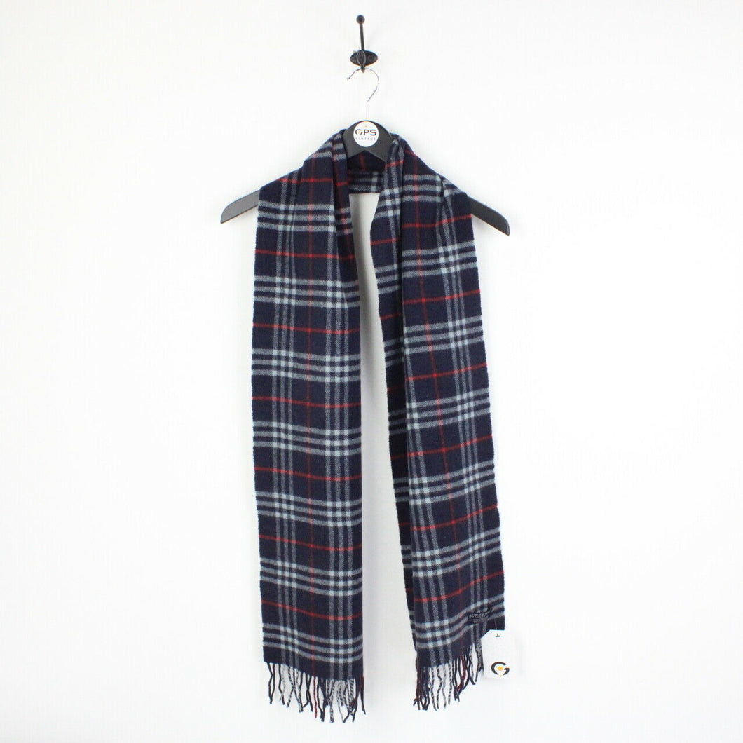 BURBERRY 00s Nova Check Scarf | Navy Blue