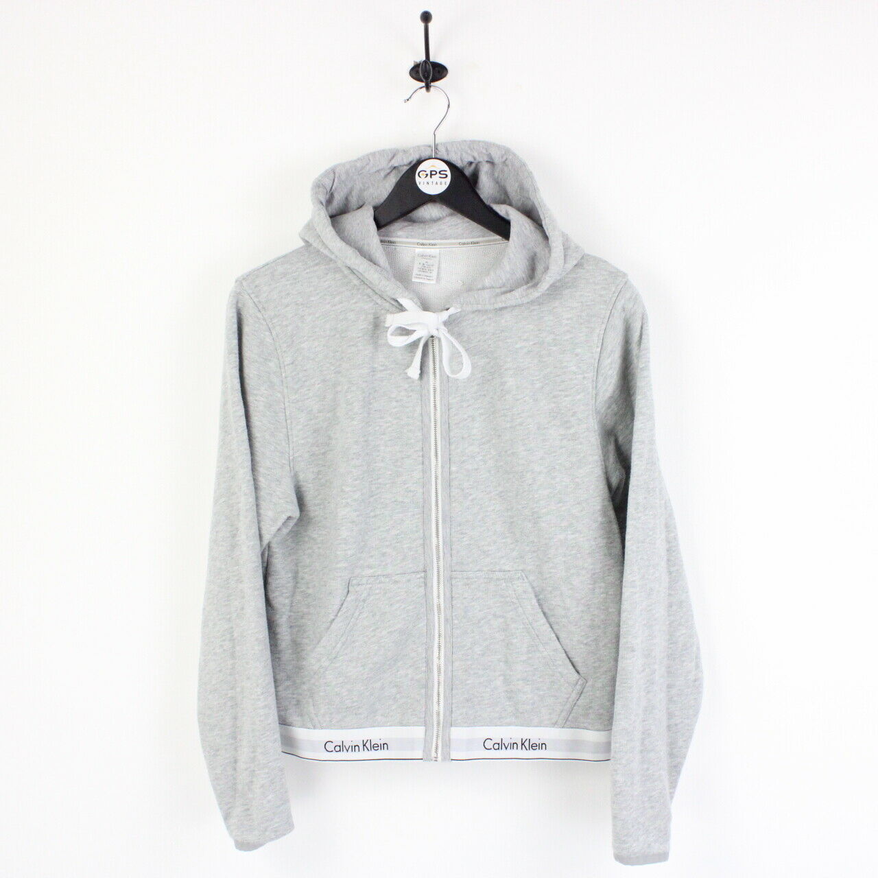 Womens CALVIN KLEIN Hoodie Grey | Medium