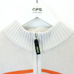 LACOSTE 1/4 Zip Knit Sweatshirt Beige | XXL