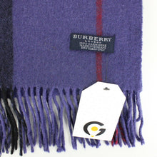 Load image into Gallery viewer, Womens BURBERRY 00s Nova Check Scarf | Purple
