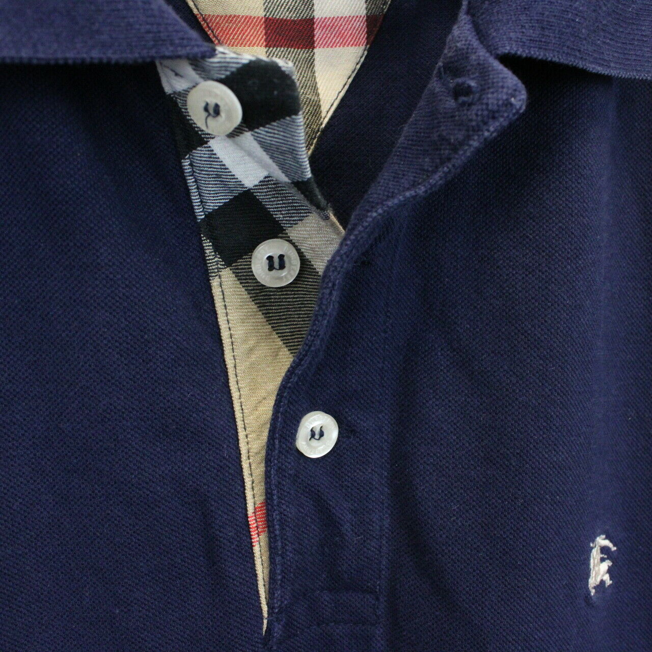 Burberry polo deals shirt mens blue