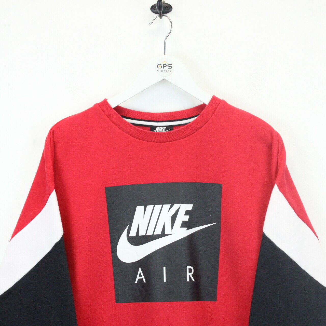 Red nike air sweater sale