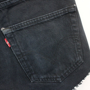 Womens LEVIS 501 Shorts Black | W32