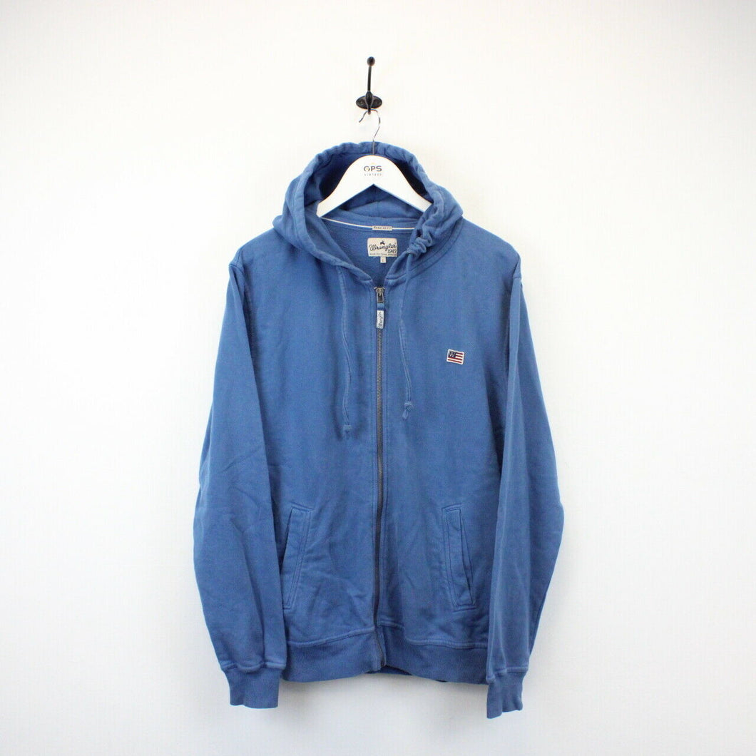 WRANGLER 90s Hoodie Blue | Large