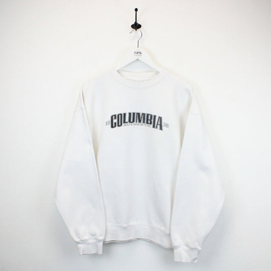 COLUMBIA 00s Sweatshirt White | XL