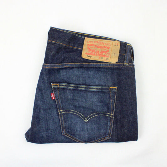 LEVIS 501 Redline Selvedge Jeans Dark Blue | W38 L30