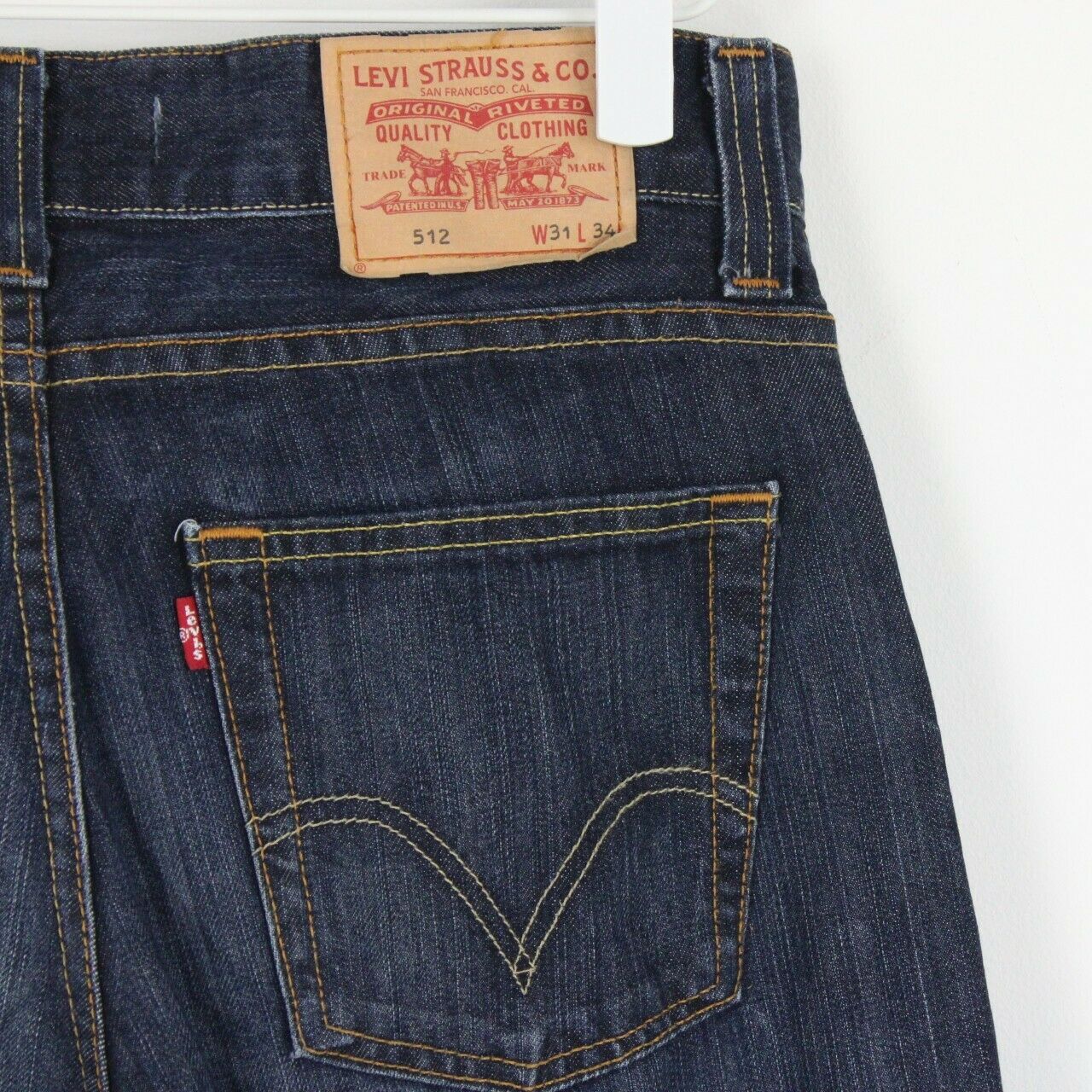 Mens LEVIS 512 Jeans Dark Blue | W31 L34