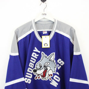 NHL CCM Sudbury WOLVES Jersey Blue | XXL