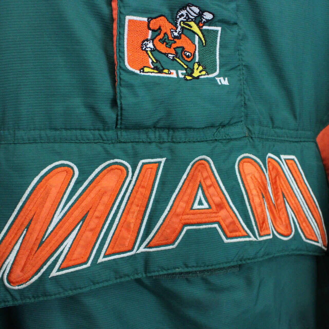 Vintage 90s STARTER Miami HURRICANES Jacket | XXL