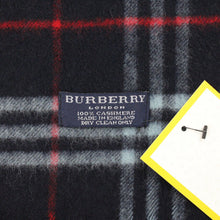 Load image into Gallery viewer, BURBERRY 00s Nova Check Scarf | Navy Blue
