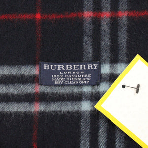 BURBERRY 00s Nova Check Scarf | Navy Blue