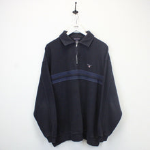 Load image into Gallery viewer, GANT 00s 1/4 Zip Knit Sweatshirt Navy Blue | XL
