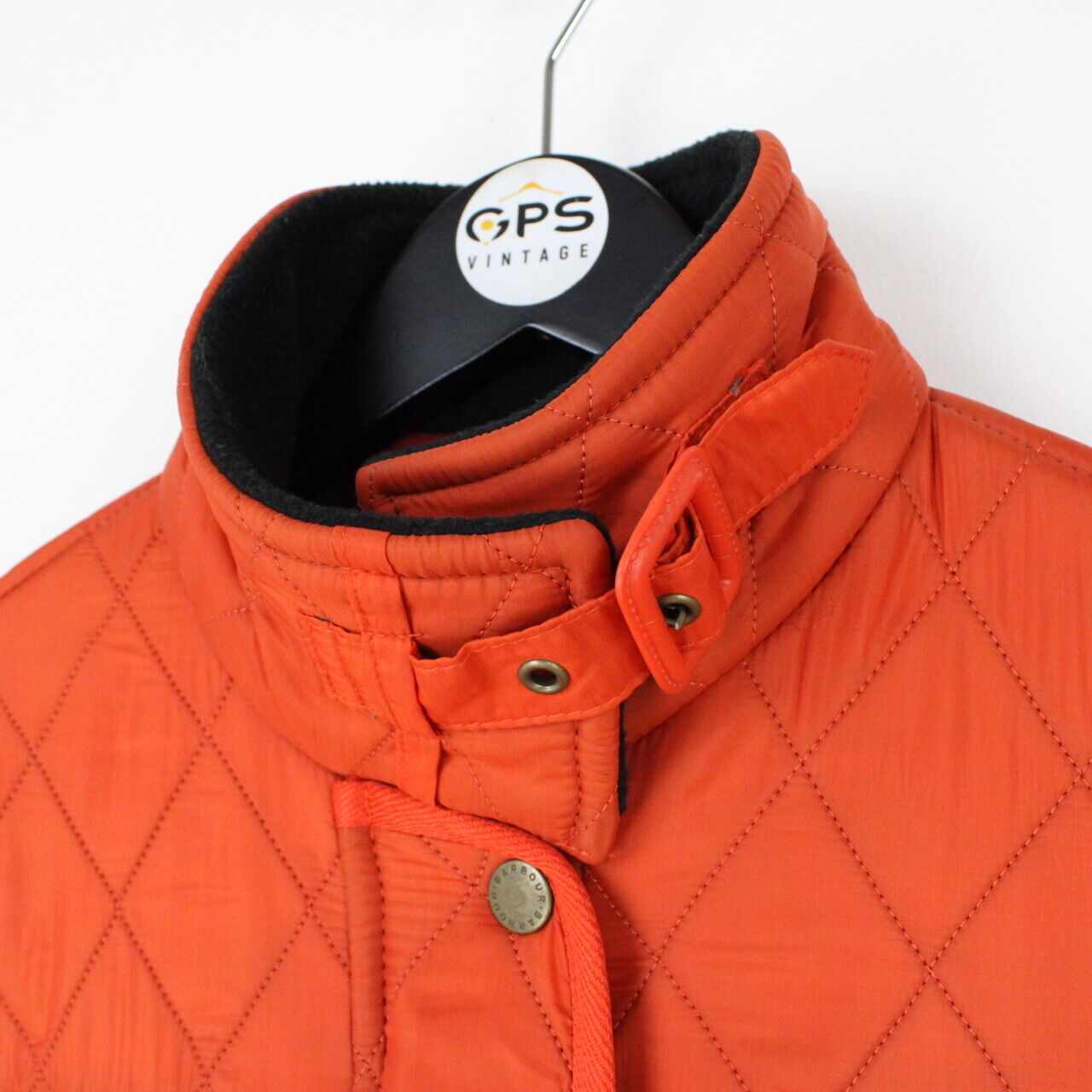 Womens BARBOUR INTERNATIONAL Quilt Jacket Orange | Medium