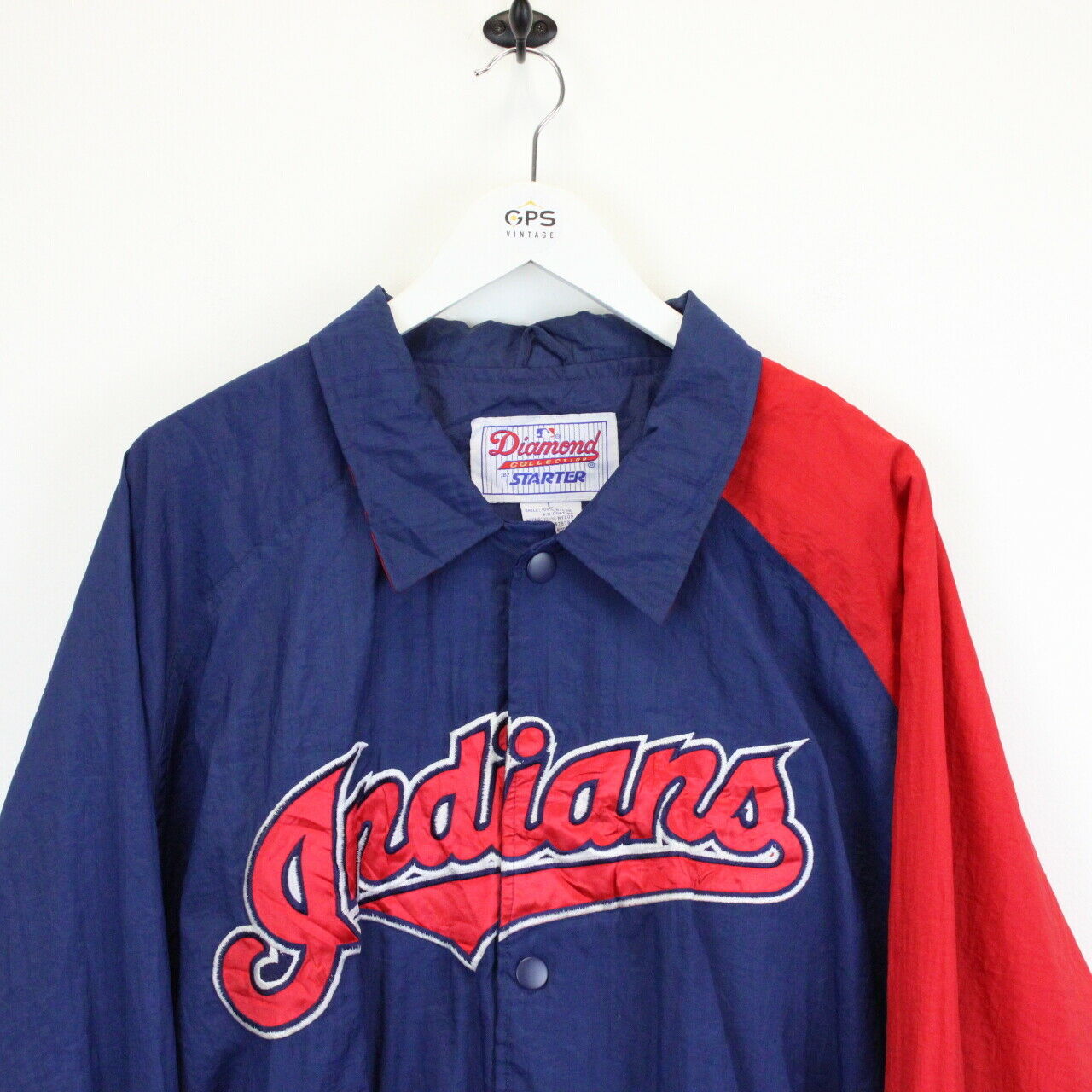 Vintage 90s Clevland Indians Starter Jacket Sz Large Bamboo popular Rack