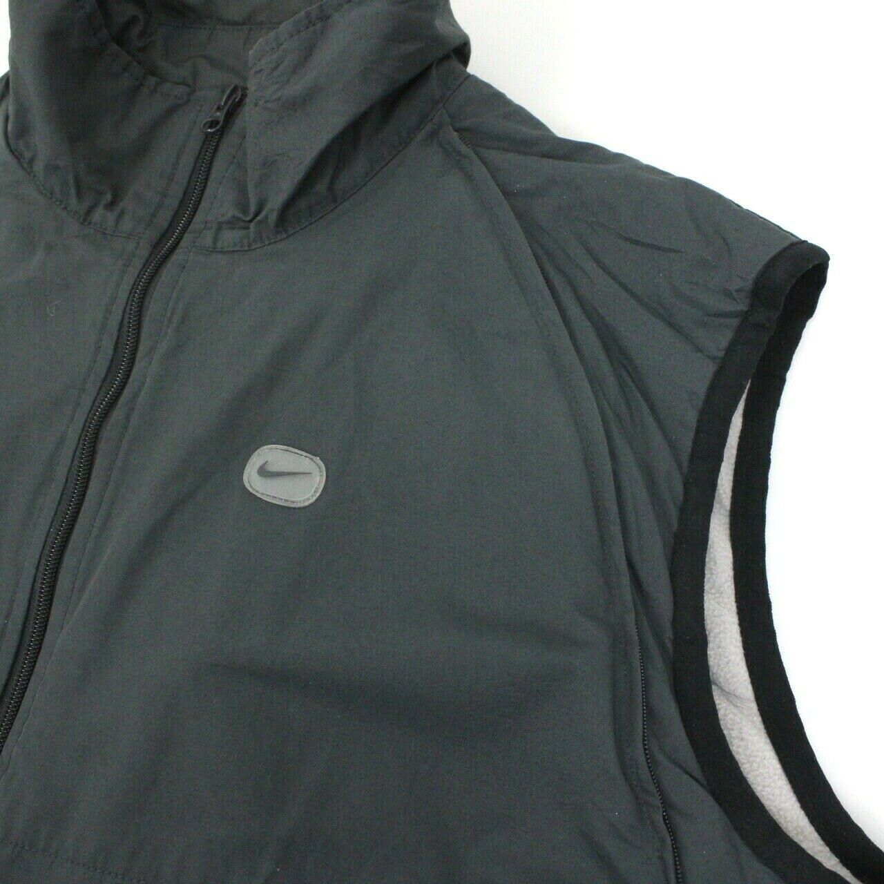 NIKE 00s Jacket Gilet 2 in 1 Grey | Large