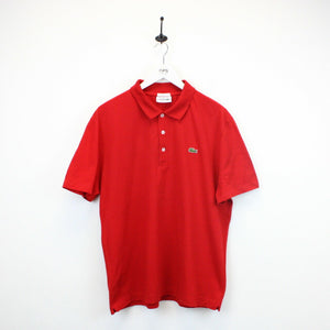 LACOSTE Polo Shirt Red | XL