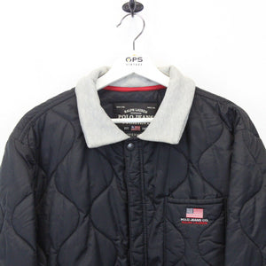 RALPH LAUREN Quilted Jacket Black | Medium