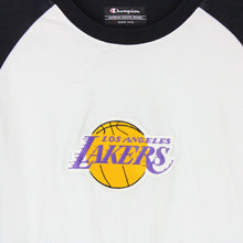 Load image into Gallery viewer, Mens CHAMPION LA LAKERS Long Sleeve T-Shirt White | Medium
