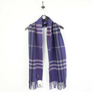 Womens BURBERRY 00s Nova Check Scarf | Purple