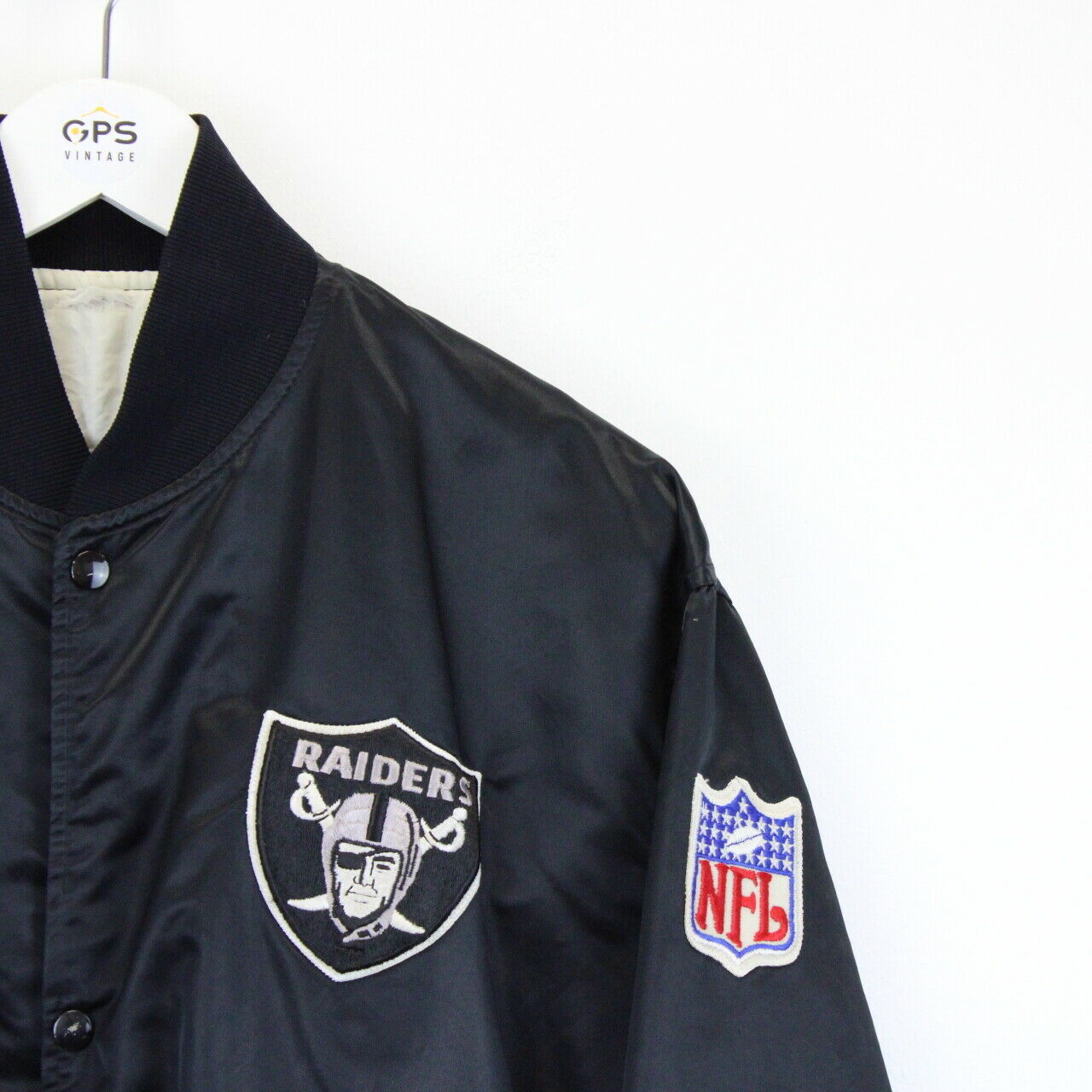 Vintage 90s STARTER Oakland RAIDERS Jacket | XL – GPS Vintage