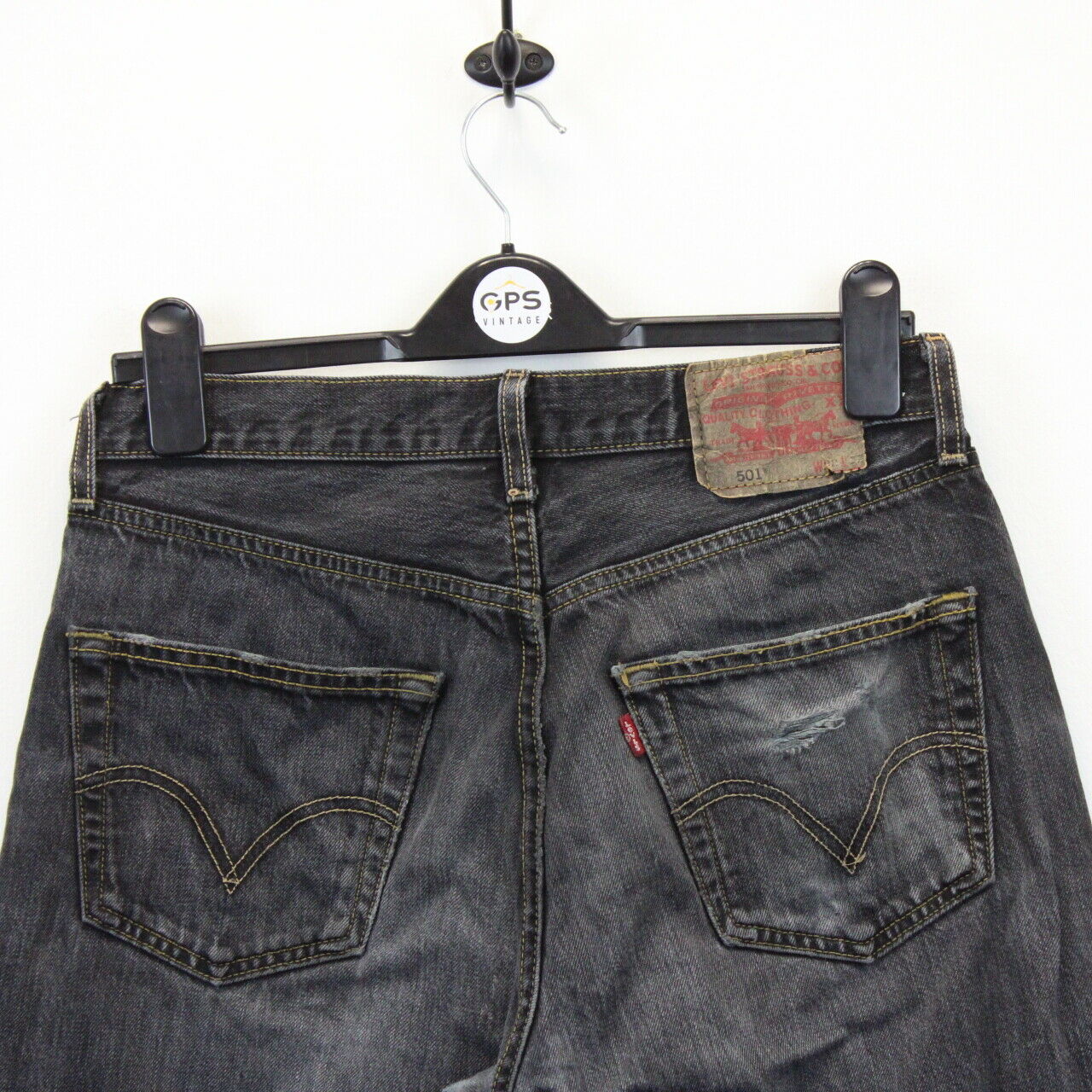 LEVIS 501 Jeans Black Charcoal | W32 L32