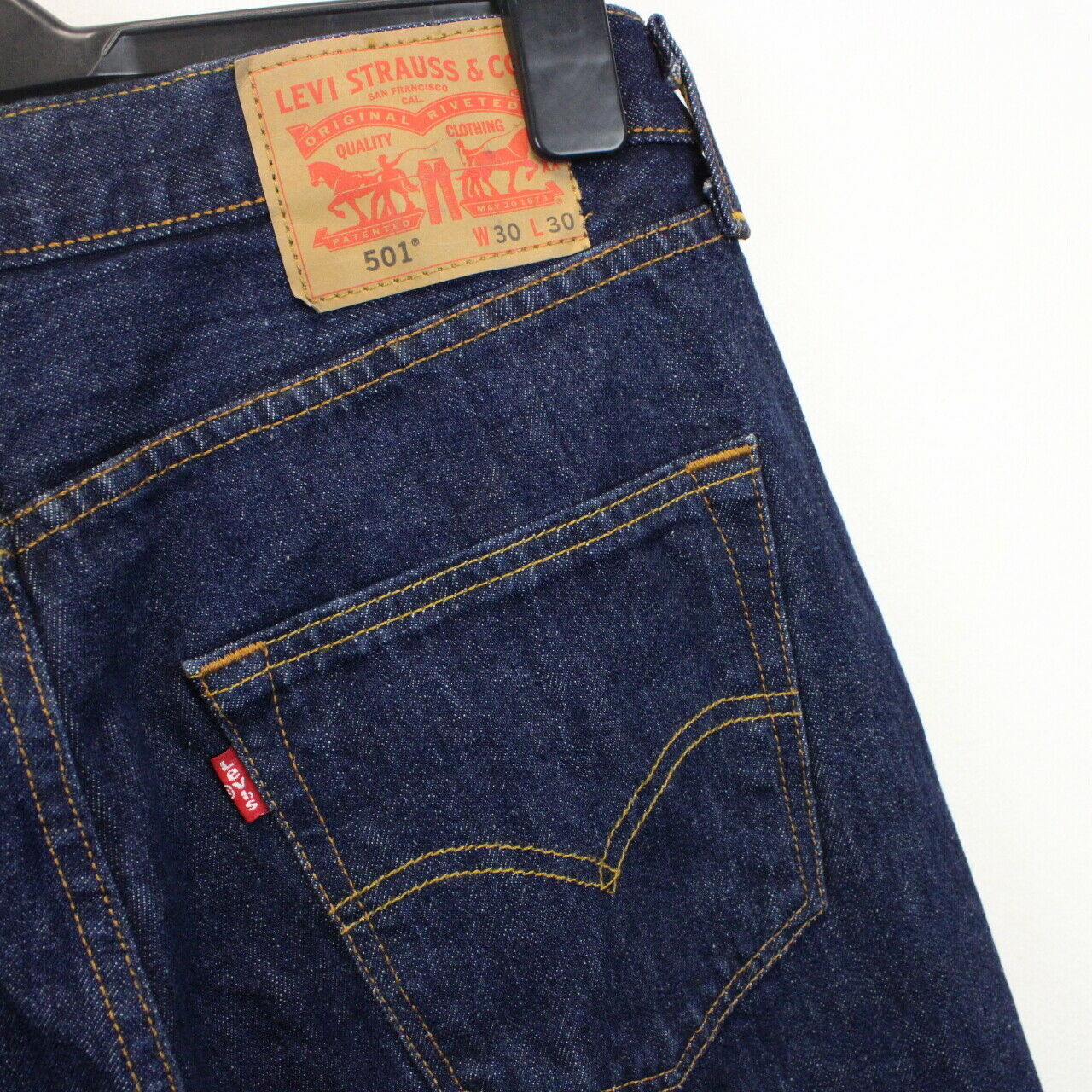 Womens LEVIS 501 Jeans Dark Blue | W32 L26