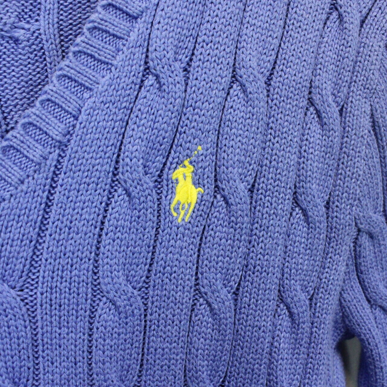 Womens RALPH LAUREN Knit Sweatshirt Blue | Small